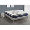 Image de Pack lit complet 200x200 cm - Matelas + Sommier Gris (en kit) + 2 oreillers + Couette - Actiflex Con