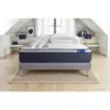 Image de Pack Prêt À Dormir Matelas Ressorts Ensachés+mémoire De Forme Actiflex Max 160x200cm + Sommier Kit Gris + 2oreiller