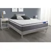 Image de Ensemble Matelas Sommier 200x200 cm - Sommier Gris (en kit) - Actiflex Plus