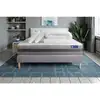 Image de Pack Prêt À Dormir Matelas Actiflex Relax Ressorts Ensachés+mémoire De Forme 140x200 + Sommier Kit Gris + 2oreiller