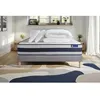 Image de Pack lit complet 140x200 cm - Matelas + Sommier Gris (en kit) + 2 oreillers + Couette - Actiflex Erg