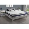 Image de Ensemble Matelas Sommier 160x200 cm - Sommier Gris (en kit) - Actiflex Ergo