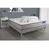 Image de Pack lit complet 200x200 cm - Matelas + Sommier Gris (en kit) + 2 oreillers + Couette - Actiflex For