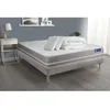 Image de Pack lit complet 140x200 cm - Matelas + Sommier Gris (en kit) + 2 oreillers + Couette - Actiflex Tou