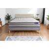 Image de Ensemble Matelas Ressorts Ensachés Actiflex Pur 160x200cm 3zones De Confort + Sommier Kit Gris