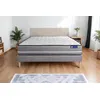 Image de Ensemble Matelas Ressorts Ensachés Actiflex Pur 140x190cm 3zones De Confort + Sommier Kit Gris