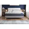 Image de Pack Prêt À Dormir Actilatex Confort Matelas Latex + Mémoire De Forme 160x200 Cm + Sommier Kit Gris + 2 Oreillers +