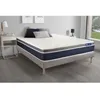 Image de Ensemble Matelas Sommier 140x190 cm - Sommier Gris (en kit) - Actilatex Confort