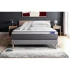 Image de Pack Prêt À Dormir Matelas Actilatex Plus 200x200 Cm Latex + Mémoire De Forme + Sommier Kit Gris + 2 Oreillers + Co