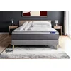Image de Pack Prêt À Dormir Matelas Actilatex Plus 140x190 Cm Latex + Mémoire De Forme + Sommier Kit Gris + 2 Oreillers + Co