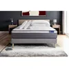 Image de Pack lit complet 140x190 cm - Matelas + Sommier Gris (en kit) + 2 oreillers + Couette - Actilatex Pl