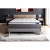 Image de Ensemble Matelas Actilatex Plus 140x200 Latex+mémoire De Forme Maxi Épaisseur 7zones De Confort + Sommier Kit Gris