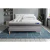 Image de Pack Prêt À Dormir Matelas Actilatex Relax Latex Et Mémoire De Forme 160x200 Cm + Sommier Kit Gris + 2 Oreillers +