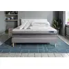 Image de Pack Prêt À Dormir Matelas Actilatex Relax Latex Et Mémoire De Forme 140x190 Cm + Sommier Kit Gris + 2 Oreillers +