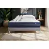 Image de Pack Prêt À Dormir Matelas Actilatex Tech 200x200 Mémoire De Forme Maxi Épaisseur + Sommier Kit Gris + 2 Oreillers