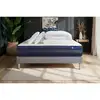 Image de Pack Prêt À Dormir Matelas Actilatex Tech 140x200 Mémoire De Forme Maxi Épaisseur + Sommier Kit Gris + 2 Oreillers