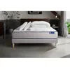Image de Pack lit complet 140x200 cm - Matelas + Sommier Gris (en kit) + 2 oreillers + Couette - Actilatex Fo