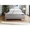 Image de Pack Prêt À Dormir Matelas Latex + Mémoire De Forme Actilatex Touch 200x200 Cm + Sommier Kit Gris + 2 Oreillers + C