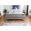 Image de Pack Prêt À Dormir Matelas Latex + Mémoire De Forme Actilatex Pur 140x190cm + Sommier Kit Gris + 2 Oreillers + Coue