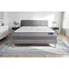 Image de Ensemble Matelas Actilatex 200x200cm 2 Faces À Mémoire De Forme+latex 3zones De Confort + Sommier Kit Gris