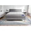 Image de Ensemble Matelas Actilatex 140x190cm 2 Faces À Mémoire De Forme+latex 3zones De Confort + Sommier Kit Gris