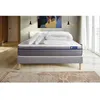 Image de Pack lit complet 180x200 cm - Matelas + Sommier Gris (en kit) + 2 oreillers + Couette - ActiMemo Zen