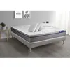 Image de Pack lit complet 140x200 cm - Matelas + Sommier Gris (en kit) + 2 oreillers + Couette - ActiMemo Zen