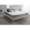 Image de Ensemble Matelas Sommier 200x200 cm - Sommier Gris (en kit) - ActiMemo Zen