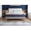 Image de Pack lit complet 140x190 cm - Matelas + Sommier Gris (en kit) + 2 oreillers + Couette - Actimemo Con