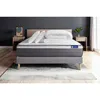 Image de Pack Prêt À Dormir Matelas Actimemo Plus 180x200 Mémoire De Forme 7zones Confort + Sommier Kit Gris + 2 Oreillers +