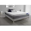 Image de Ensemble Matelas Sommier 140x190 cm - Sommier Gris (en kit) - ActiMemo Plus