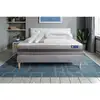 Image de Pack Prêt À Dormir Matelas Actimemo Relax Mémoire De Forme 160x200 Cm Maxi Épaisseur + Sommier Kit Gris + 2oreiller