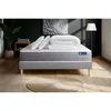 Image de Pack Prêt À Dormir Matelas Actimemo Dream Mémoire De Forme 140x190 Cm 5zones Confort + Sommier Kit Gris + 2oreiller