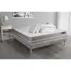 Image de Pack Prêt À Dormir Matelas Mémoire De Forme Actimemo Touch 140x190 3zones Confort + Sommier Kit Gris + 2 Oreillers