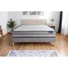 Image de Ensemble Matelas À Mémoire Actimemo Pur 200x200cm 3zones De Confort + Sommier Kit Gris