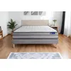 Image de Ensemble Matelas À Mémoire Actimemo Pur 160x200cm 3zones De Confort + Sommier Kit Gris