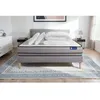 Image de Pack lit complet 200x200 cm - Matelas + Sommier Gris (en kit) + 2 oreillers + Couette - Actimemo Nig