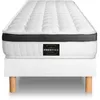 Image de Ensemble Supérieur 90 x 200 cm sommier Kit Blanc