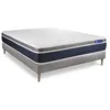 Image de Ensemble Matelas Sommier 120x190 cm - Sommier Gris (en kit) - Actiflex Confort