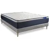 Image de Ensemble Matelas Sommier 120x190 cm - Sommier Gris (en kit) - Actiflex Max