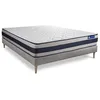 Image de Ensemble Matelas Sommier 120x190 cm - Sommier Gris (en kit) - Actiflex Ergo