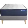 Image de Ensemble Matelas Sommier 80x200 cm - Sommier Gris (en kit) - Actiflex Life
