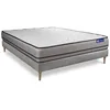 Image de Ensemble Matelas Sommier 120x190 cm - Sommier Gris (en kit) - Actiflex Night