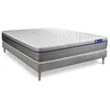 Image de Ensemble Matelas Sommier 120x200 cm - Sommier Gris (en kit) - Actilatex Zen