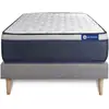 Image de Ensemble Matelas Latex+mémoire De Forme Actilatex Max 80x190 Cm Maxi Épaisseur 7zones De Confort + Sommier Kit Gris