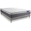 Image de Ensemble Matelas Sommier 120x200 cm - Sommier Gris (en kit) - Actilatex Plus