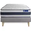 Image de Ensemble Matelas Latex Et Mémoire De Forme Actilatex Ergo 80x200 Cm Maxi Épaisseur 5zones De Confort + Sommier Kit
