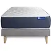 Image de Ensemble Matelas Latex Et Mémoire De Forme Actilatex Sleep 80x190 5zones De Confort + Sommier Kit Gris