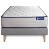Image de Ensemble Matelas Sommier 80x200 cm - Sommier Gris (en kit) - Actilatex Form