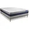 Image de Ensemble Actimemo Confort Matelas Mémoire De Forme 120x200 Cm Maxi Épaisseur 7zones De Confort + Sommier Kit Gris